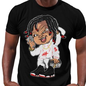 Shirt to Match Jordan 13 Retro Playoffs Black White Red, J13 Playoffs Tee Matching Jordans