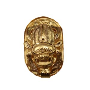 FAMA.store Egyptian jewelry pendant Scarab 18K yellow Gold DOUBLE SIDE Pharaonic 5.25 Gr handmade in egypt