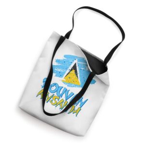 Saint Lucia Independence Douvan Ansanm St. Lucia Flag Design Tote Bag