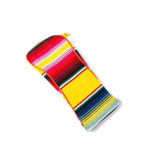 Puebla Serape Driver Cover - Yellow