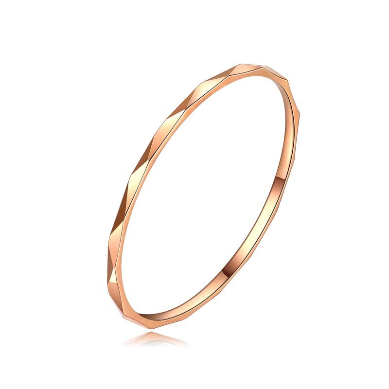 MRENITE 1mm Solid 10kt Rose Gold Dainty Plain Wedding Band Ring for Women Thin Stackable Ring in Rose Gold Size 7