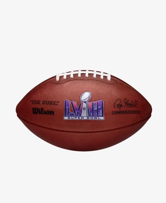 WILSON Super Bowl 57 Official Leather Game Football - Chiefs vs. Eagles