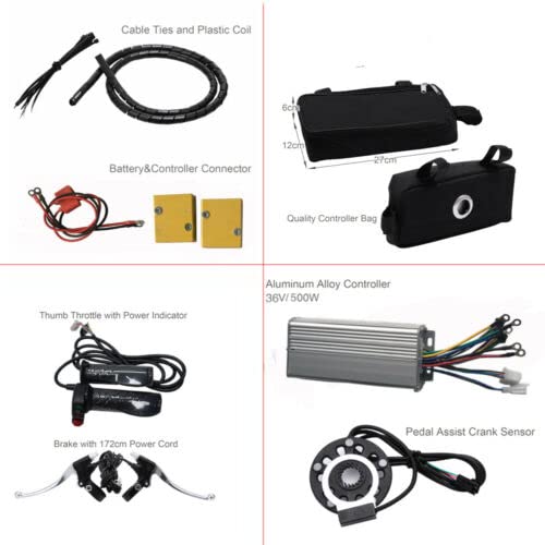 Electric Bicycle Motor Kit 48V 1000W 26"x1.57"Rear Wheel Powerful Motor E-Bike Conversion Kit w/LCD Display