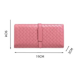 LIOONS Wallet Women's Leather Wallet Multi Card Slot Storage Card Holder Portable Simple Coin Purses Long Style Coin Purse Unisex Tear-Resistant