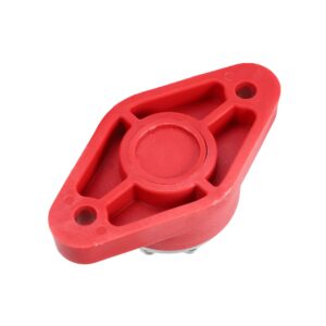 X AUTOHAUX 1 Pcs 3/8" Power Distribution Block 8 Point Bus Bar for Boat Car Marine Battery Junction Block Plastic Metal Red