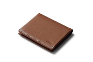 bellroy slim sleeve, slim leather wallet (max. 8 cards and bills) - hazelnut