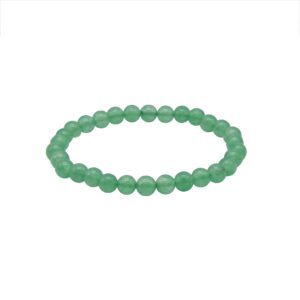 zmanyijew 6-10 mmnatural stone jade bead stretch bracelet for women men - unisex good luck bracelet (6mm, bead)