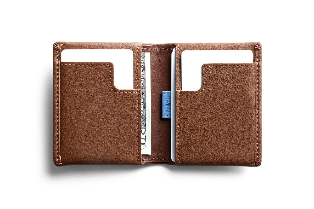 Bellroy Slim Sleeve, slim leather wallet (Max. 8 cards and bills) - Hazelnut