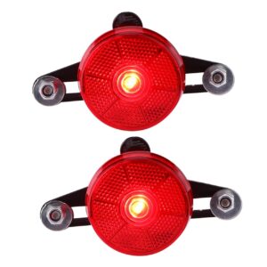 INOOMP 6 Pcs Tail Light Bike Lights Rechargeable Accessories for Motorcycles Waterproof Bike Light Motorcycle Accessories Road Signal Lamp Red Plastic Signal Light Mountain Bike