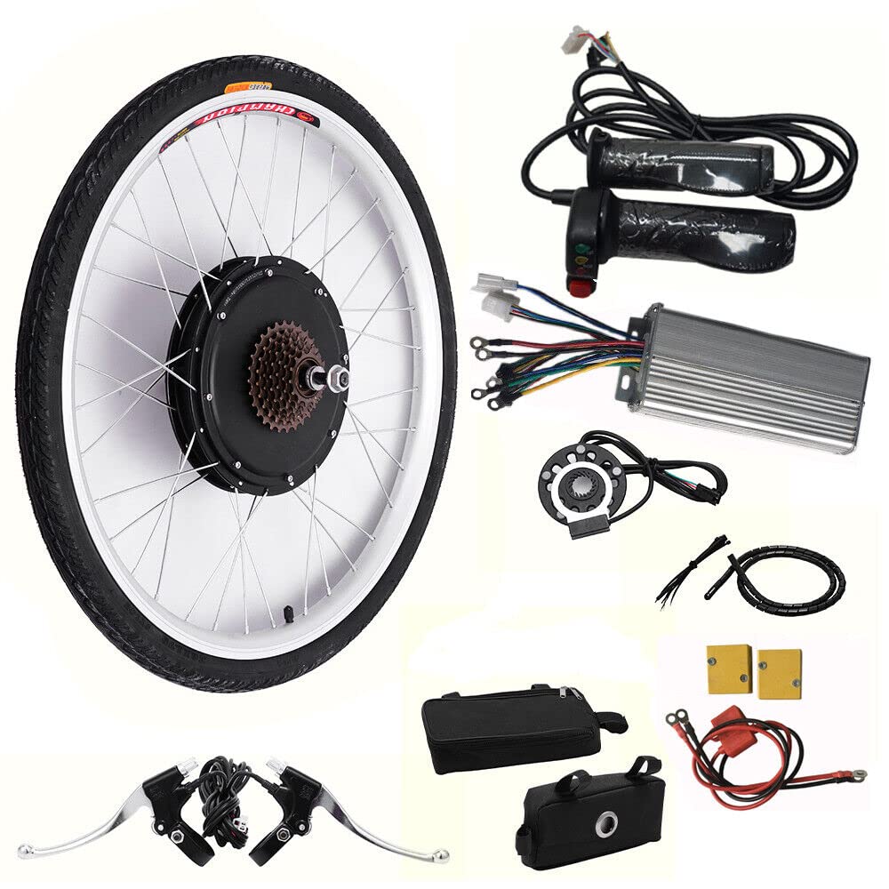 Electric Bicycle Motor Kit 48V 1000W 26"x1.57"Rear Wheel Powerful Motor E-Bike Conversion Kit w/LCD Display