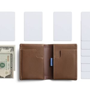 Bellroy Slim Sleeve, slim leather wallet (Max. 8 cards and bills) - Hazelnut