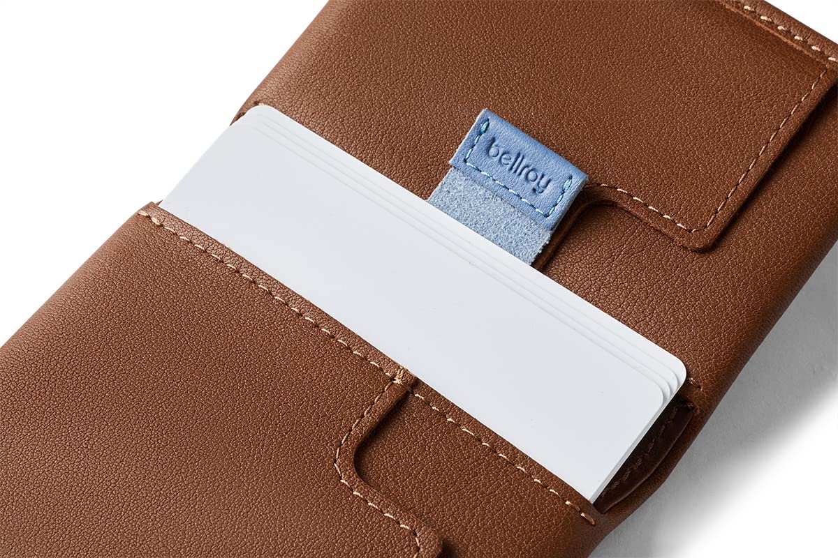 Bellroy Slim Sleeve, slim leather wallet (Max. 8 cards and bills) - Hazelnut