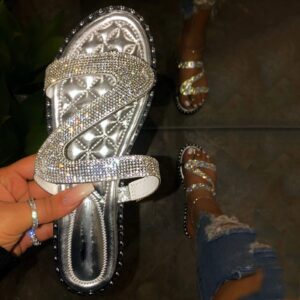 ZHOUXINGB Clear Heels for Women Glitter Sandals for Women Indoor Sandals Zipper Back Sneakers Size 11 Shoes Wedge Flip Flops Swimming Sport Sandals for Women