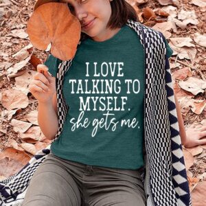 Graphic T-Shirts for Women Cute Simple Sayings Funny Sarcastic Graphic Letter Print Shirts Athletic Short Sleeve Tee-XL (Green)