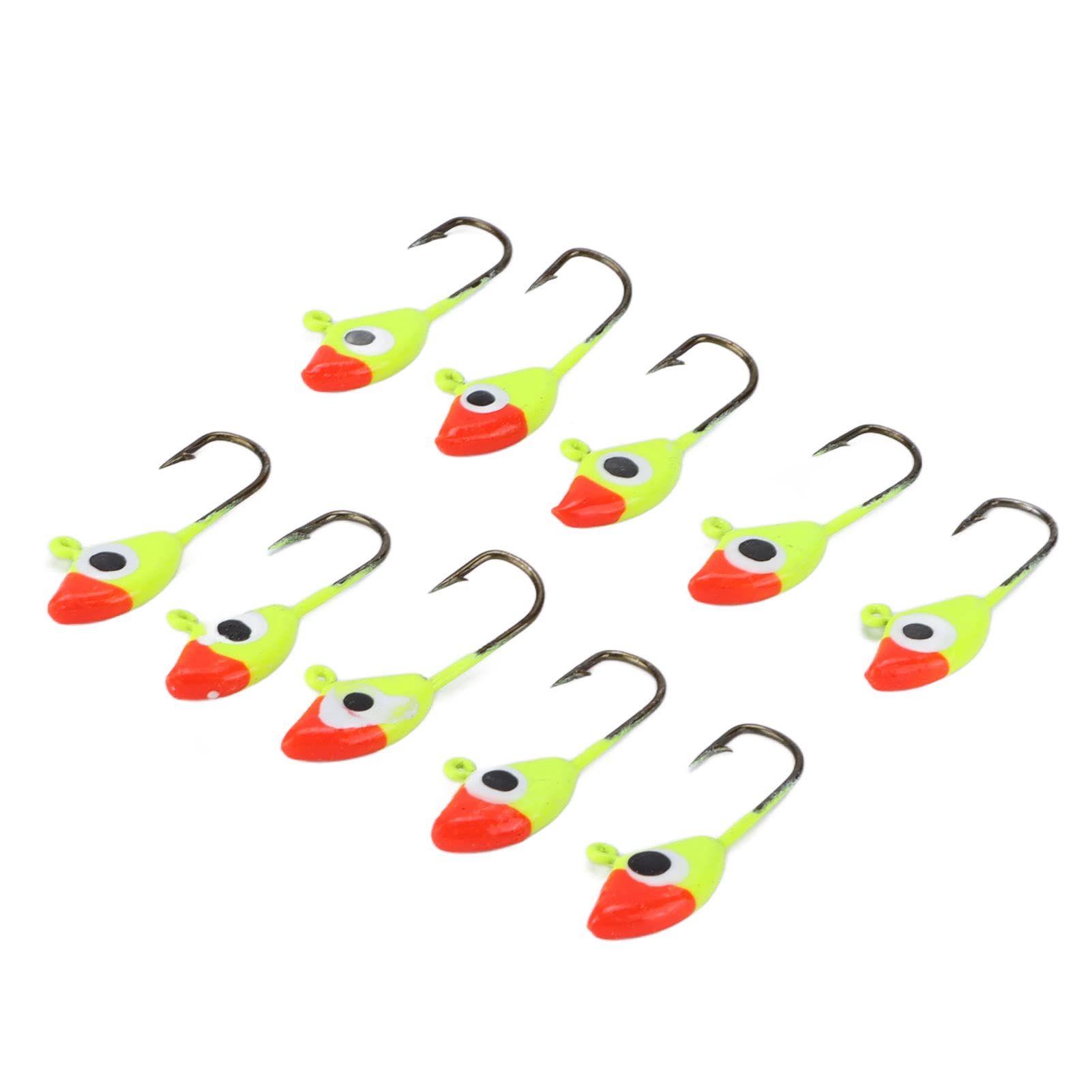 10Pcs High Carbon Steel Fishing Lure Hooks Fishing Tool Accessories Fishing Hooks Fishing Tackle Hooks Jigs Fishing Lures Bait Rigs Set for Freshwater Saltwater