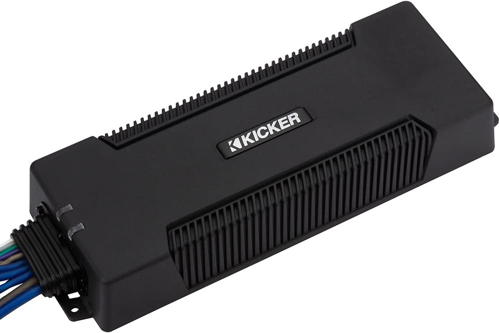 KICKER Bundle of 2 Items 1000W 5-Channel Marine Amplifier with Power 1/0AWG Wiring Kit