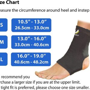 UptoFit Copper Ankle Compression Sleeve for Women Lightweight Breathable Brace for Foot and Ankle Support in Plantar Fasciitis, Achilles Tendon & Tendonitis (Medium - 1 Piece)