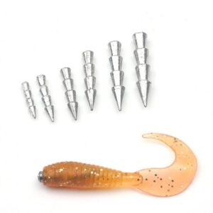 WellieSTR 30pcs (4.0g) Nail Weights Insert Sinkers Neko Weight Neko Rig Nail Weight Sinkers Connector Fishing Insert Weight for Neko/Wacky Rig Fishing,Worms Fishing Accessories Tools Fish Tackle