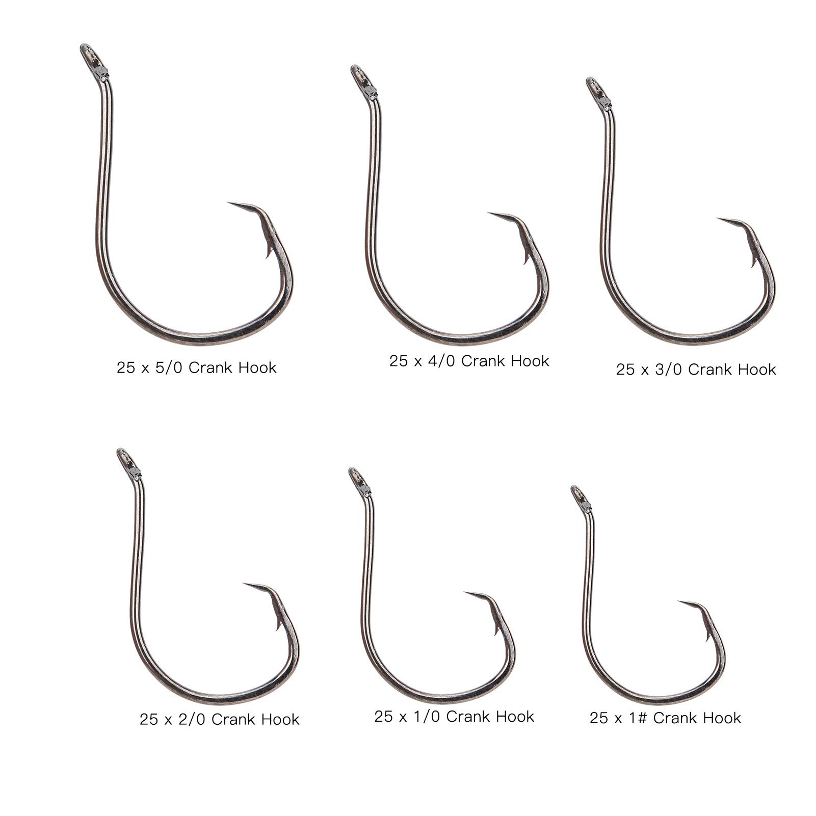 OKJHFD Fishing Hook Set Offset Easy Catch Carbon Steel Fishing Tackles for Saltwater Freshwater