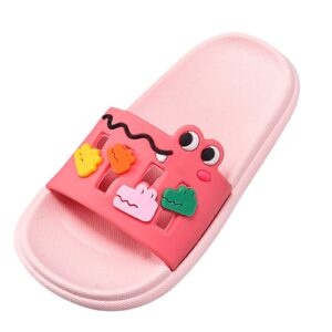 gaoqi kids and children slippers outdoor and indoor boy and girl slide slippers sandals size 3 toddler girl sandals (pink, 9-9.5 years big kids)