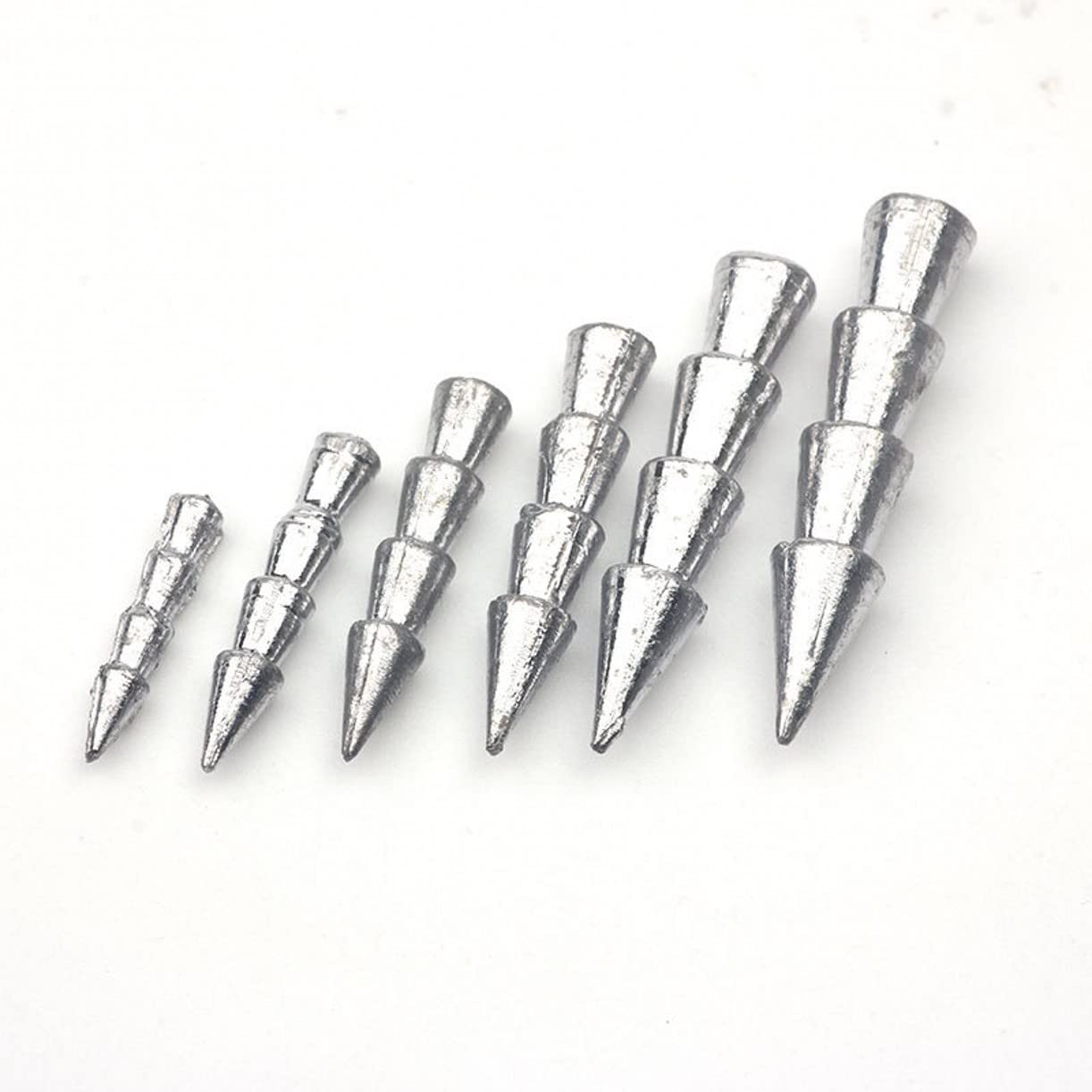 WellieSTR 30pcs (4.0g) Nail Weights Insert Sinkers Neko Weight Neko Rig Nail Weight Sinkers Connector Fishing Insert Weight for Neko/Wacky Rig Fishing,Worms Fishing Accessories Tools Fish Tackle