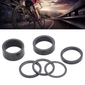 BuyWeek Bike Headset Spacer, 28.6mm Bicycle Front Fork Stem Spacer Carbon Fiber Bike Handlebar Headset Spacers Road Bike Accessories