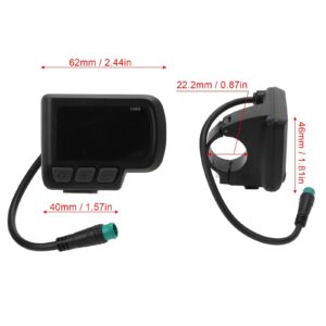 Electric LCD Display, Electric Bike EN06 LCD Display Meter with USB Power Speed Display for Electric Bike Mountain Bike Scooter Waterproof Connector Bike Lcd Display