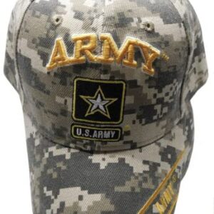 U.S. Army Star Logo Camo Camouflage Ball Cap Baseball Embroidered Hat