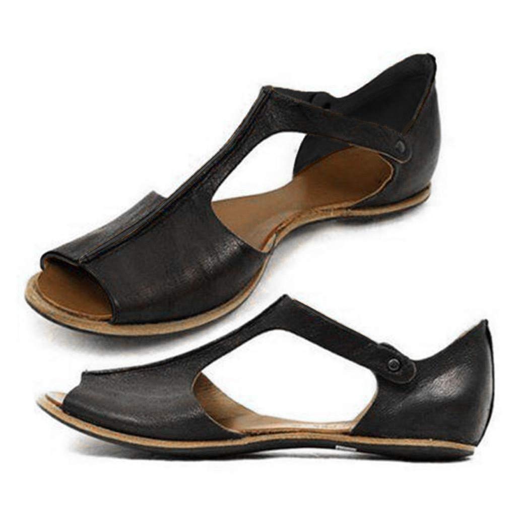 ZHOUXINGB Sandalias Para Mujer Elegantes, Black Wedge Sandals for Women Boho Sandals Latin Water Shoes Retro Shoes Silver Flip Flops T Strap Sandals Women Heels Low