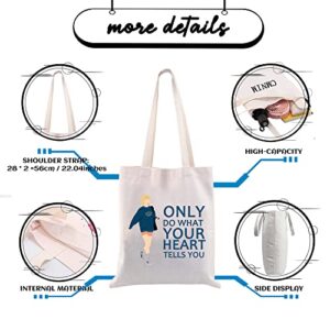 CMNIM Princess Dian- Tote Bag Princess Gift Lady Dian- Motivation Quote Only Do What Your Heart Tells You Shoulder Bag (Princess Dianan Tote Bag)