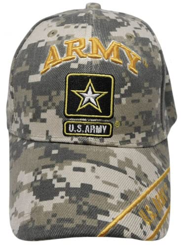 U.S. Army Star Logo Camo Camouflage Ball Cap Baseball Embroidered Hat