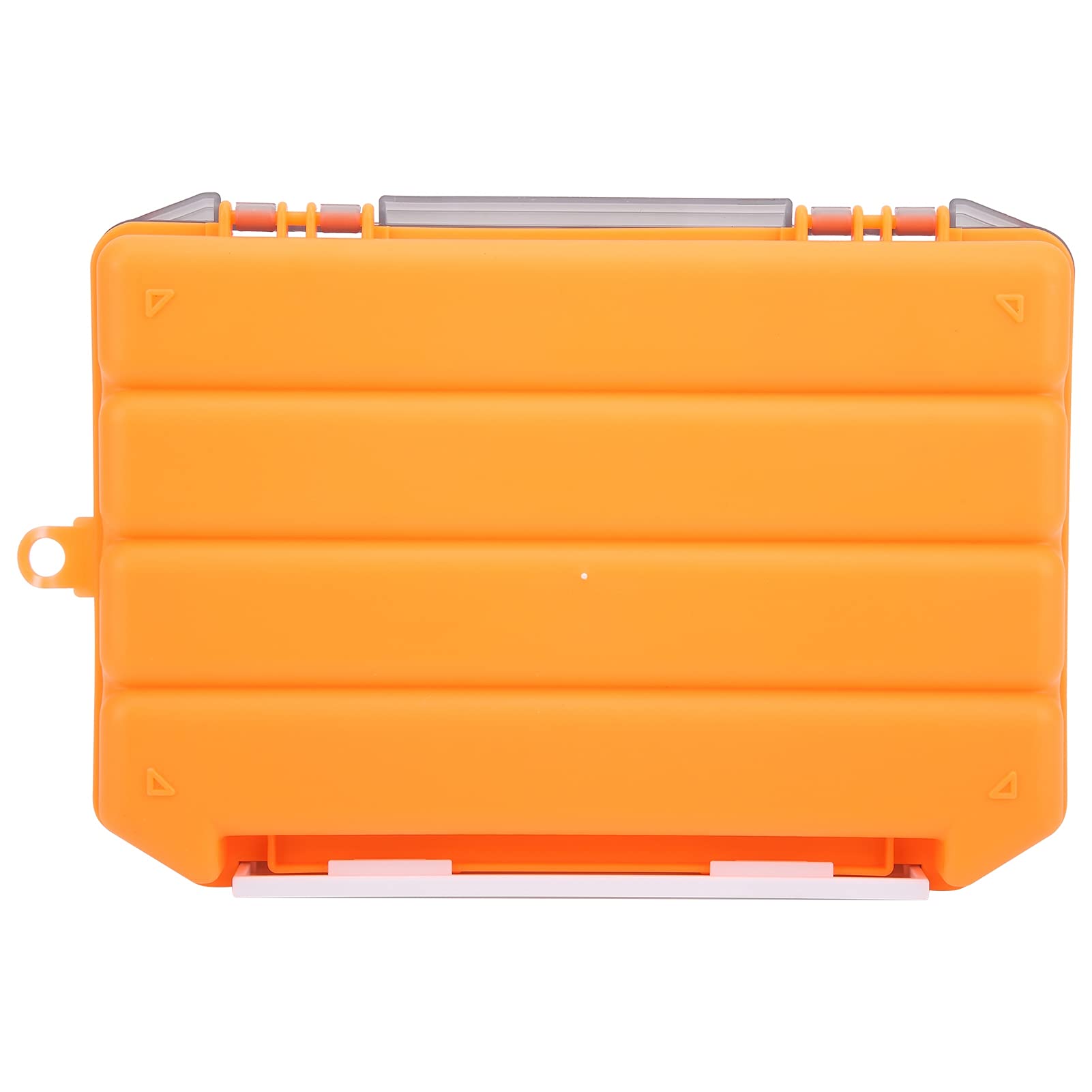 Yuecoom Fishing Tackle Storage, Single‑Layer Insert Lure Box Fishing Tackle Box, Fishing Utility Box with Removable Dividers (Orange)