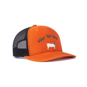 custom western farm animal goat 112 trucker hat for man design your own farm company text baseball cap for dad grandpa gift