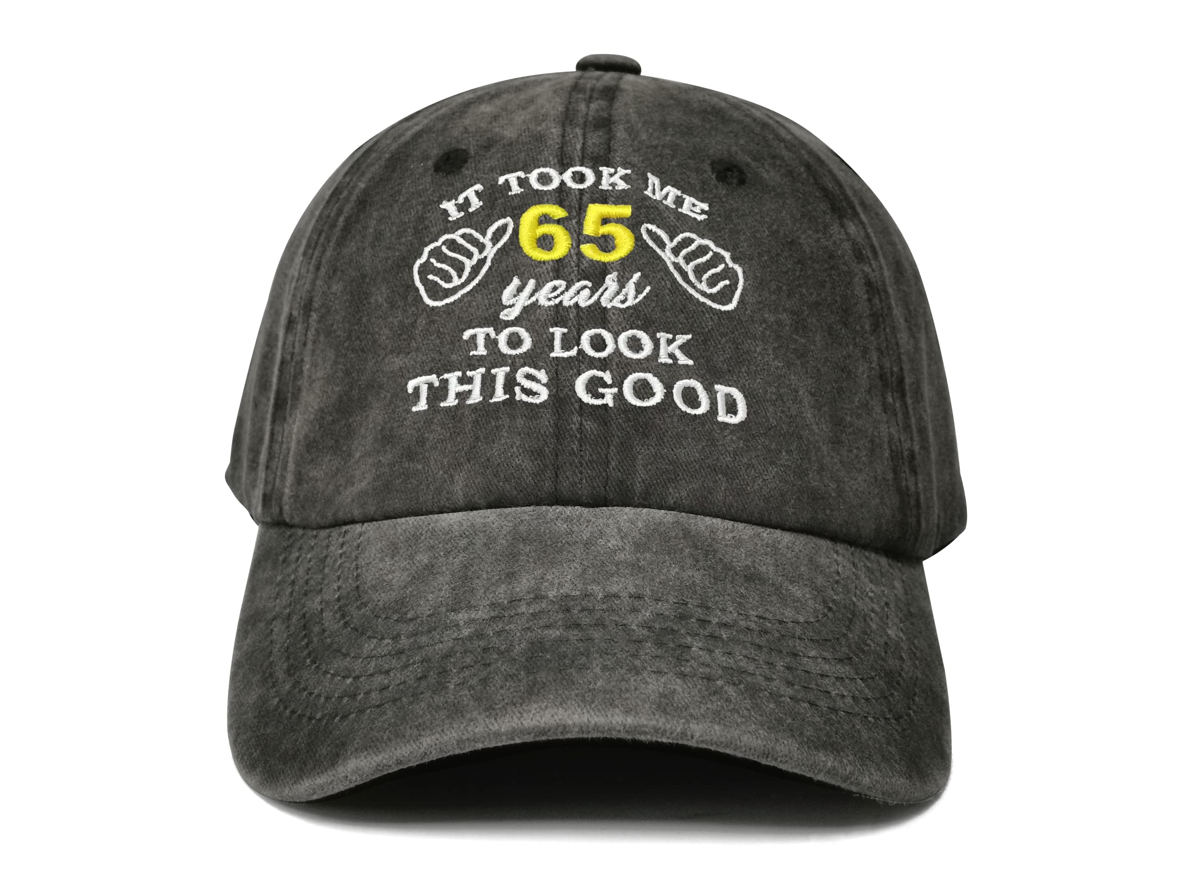 Hepandy It Took Me 65 Years to Look This So Good Hat, Funny Adjustable Embroidery 65th Birthday Baseball Cap Washed Dad Hat