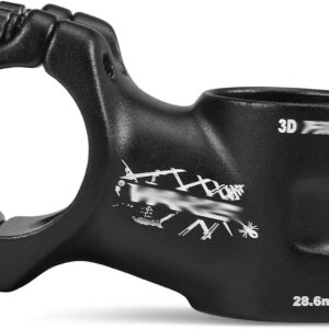 ZECHAO 31.8mm Mountain Bike Stem,17/25 Degree Ultralight Bike Stem 70/80/90/100/110mm Road Bike Aluminum Stem Mountain Power Parts Bike Stem (Color : 17 Degree, Size : 110mm)