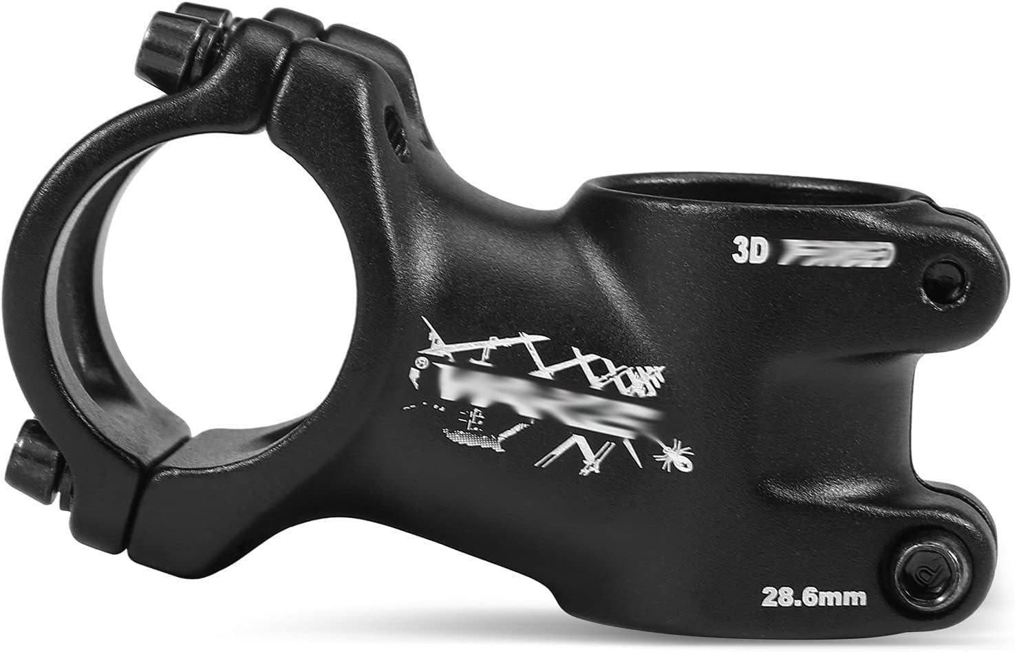 ZECHAO 31.8mm Mountain Bike Stem,17/25 Degree Ultralight Bike Stem 70/80/90/100/110mm Road Bike Aluminum Stem Mountain Power Parts Bike Stem (Color : 17 Degree, Size : 110mm)