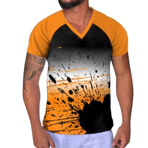 men’s active quick dry crew neck t shirts | athletic running gym workout short sleeve tee tops bulk men valentines day gifts a305 orange