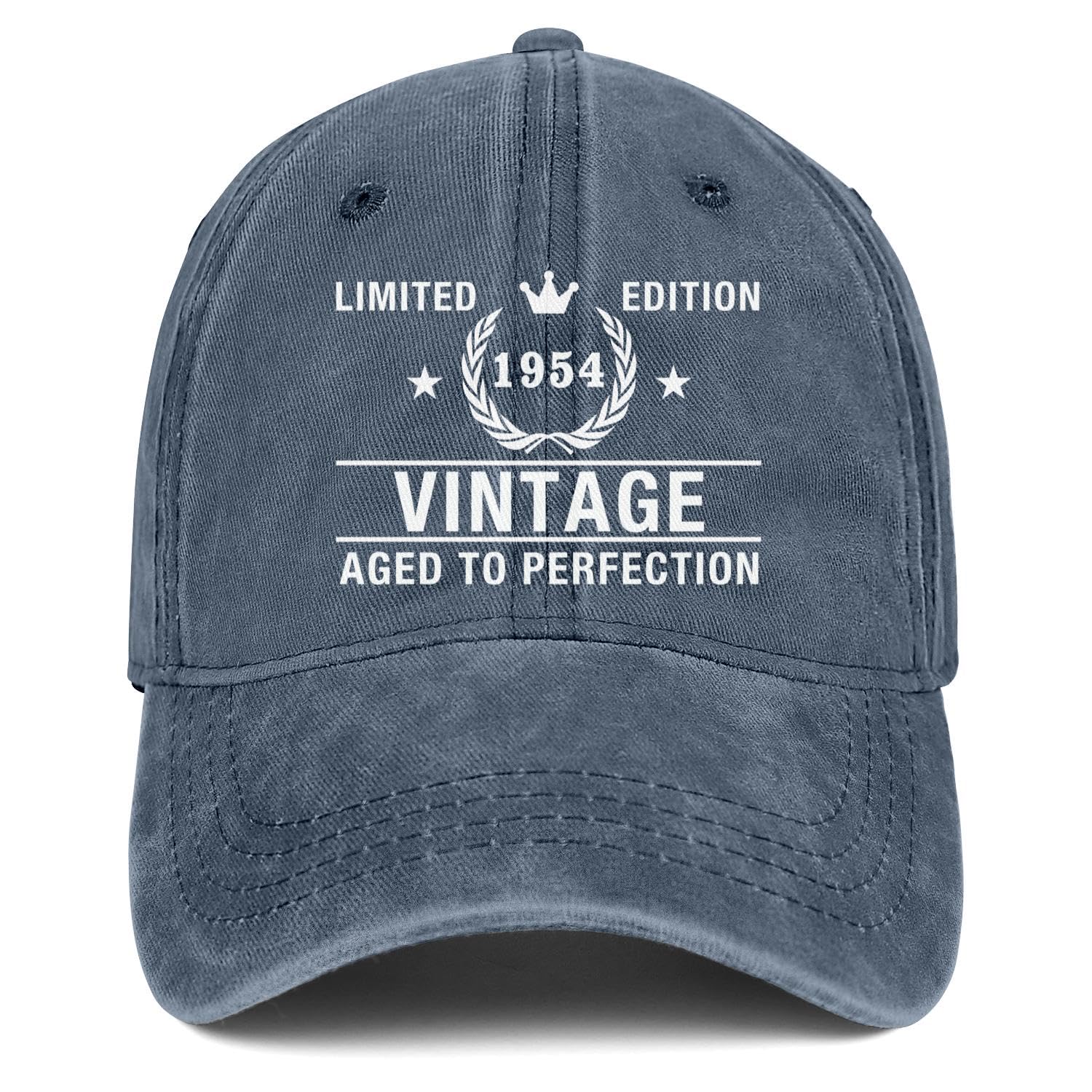 70th Birthday Gifts for Men Hats Vintage 1954 Blue Baseball Cap