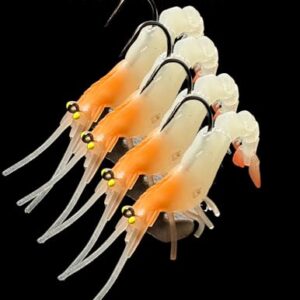 4 Pcs Set of Mojo Tackle Co. Artificial Shrimp Lures (4 Pcs 12g 70mm Pineapple Express)