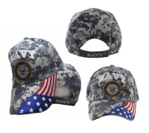 us navy seal patriotic usa flag blue acu digital camo embroidered cap hat