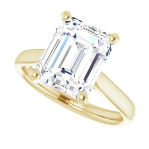 925 silver, 10k/14k/18k solid gold moissanite engagement ring,2.5 ct emerald cut handmade solitaire ring, diamond wedding ring for women/her anniversary ring, birthday gift,vvs1 colorless rings