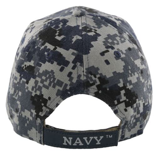 US Navy Seal Patriotic USA Flag Blue ACU Digital Camo Embroidered Cap Hat