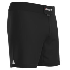 KOMBAT USA Men's MMA Shorts – Baseline Grappling & Fight Shorts | Athletic Shorts | Muay Thai BJJ Training Jiu Jitsu No Gi (as1, Alpha, x_l, Regular, Regular, Black)