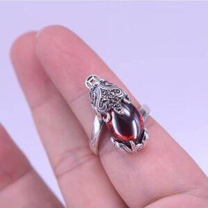 Renning Feng Shui Ring PiXiu Mantra Rings Protection Wealth Ring 925 Sterling Silver Open Adjustable Ring for Men Women