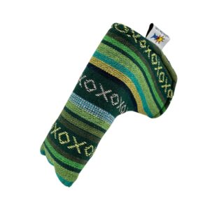 Evergreen Hand Woven Blade Putter Cover with Magnetic Closure Sunfish Golf