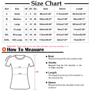 Womens Color Block Crewneck Shirts Short Sleeve Casual Tops Tee Comfy Summer Ombre T-Shirts Trendy Blouses Outfits 2023