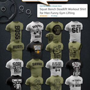 Man on Mission Workout Shirts for Men, Motivational Gym Funny Lifting T-Shirts (Man on Mission Black, SM)