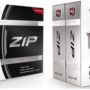 WILSON Staff Zip Golf Balls [48 Ball], Four 12 Packs (48 Balls Total) White