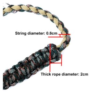 MEFESE Fishing Lanyard Retention Rope Tool Colorful Fly Necklace Fishing Rope Tools Holder for Outdoor Fishing Tackle Accessories