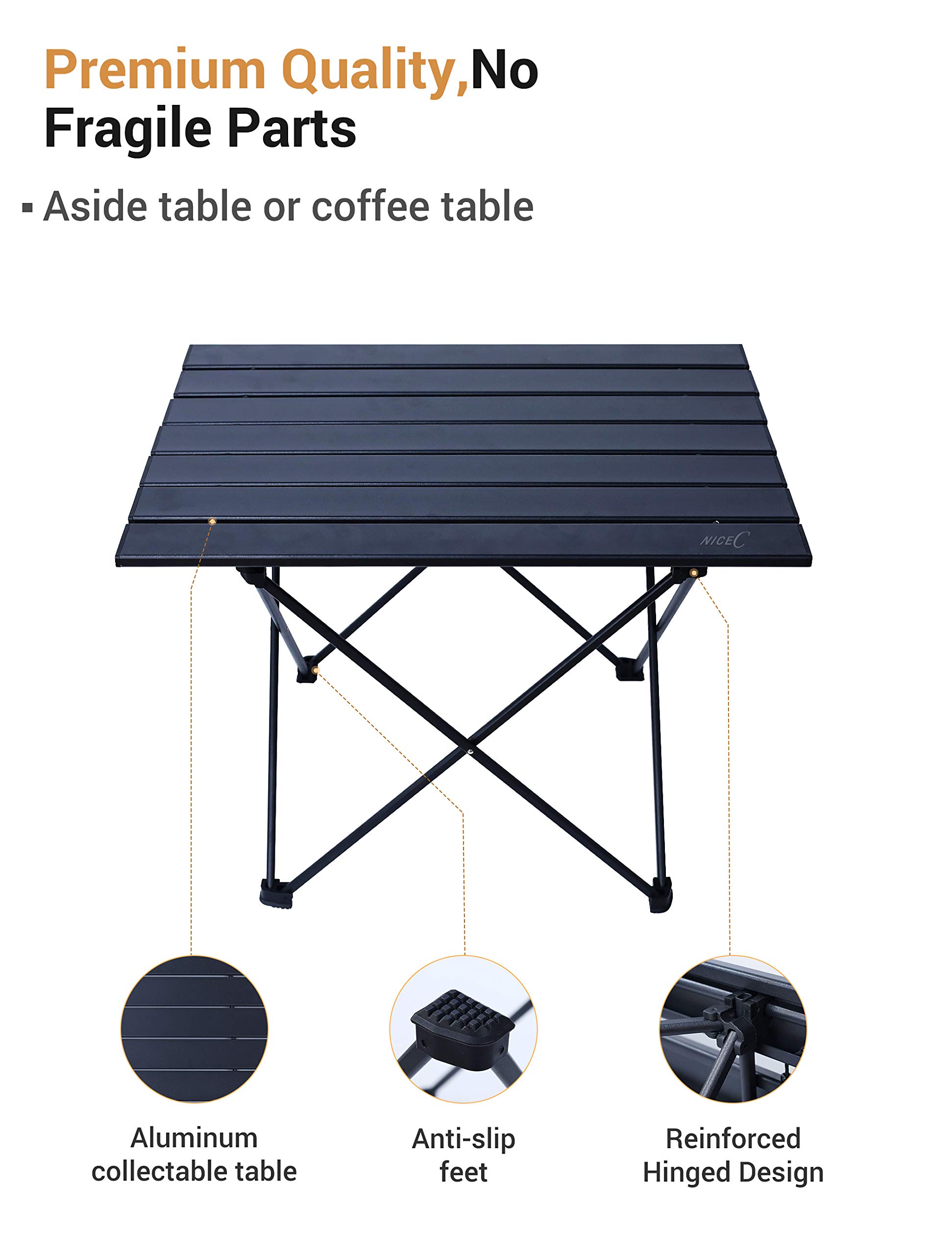 Nice C Camping Roll Up Table + Low Beach Chair